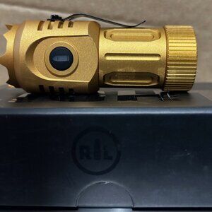 Riot Light Flashlight, Gold, New